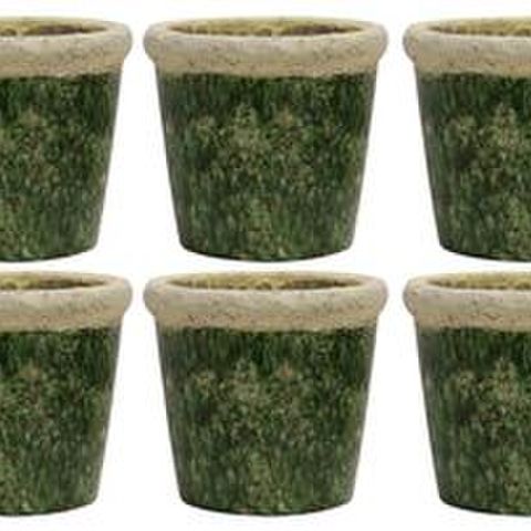 PLANTER MED TUSCAN STYLE GREEN