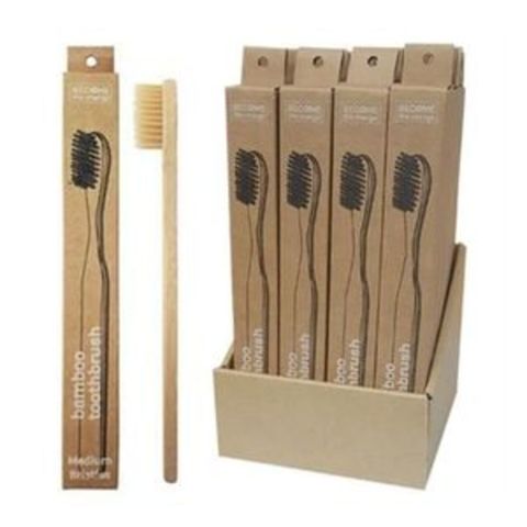 TOOTHBRUSH ADULT BAMBOO MED