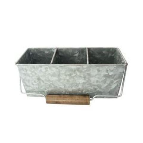 CADDY 3 COMPARTMENT GALVANISED