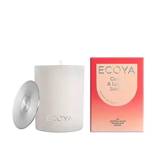 ECOYA GUAVA & LYCHEE SORBET MADISON CANDLE