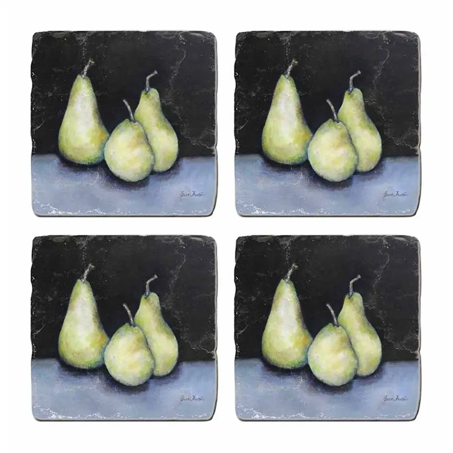 SET/4 COASTERS midnight pear