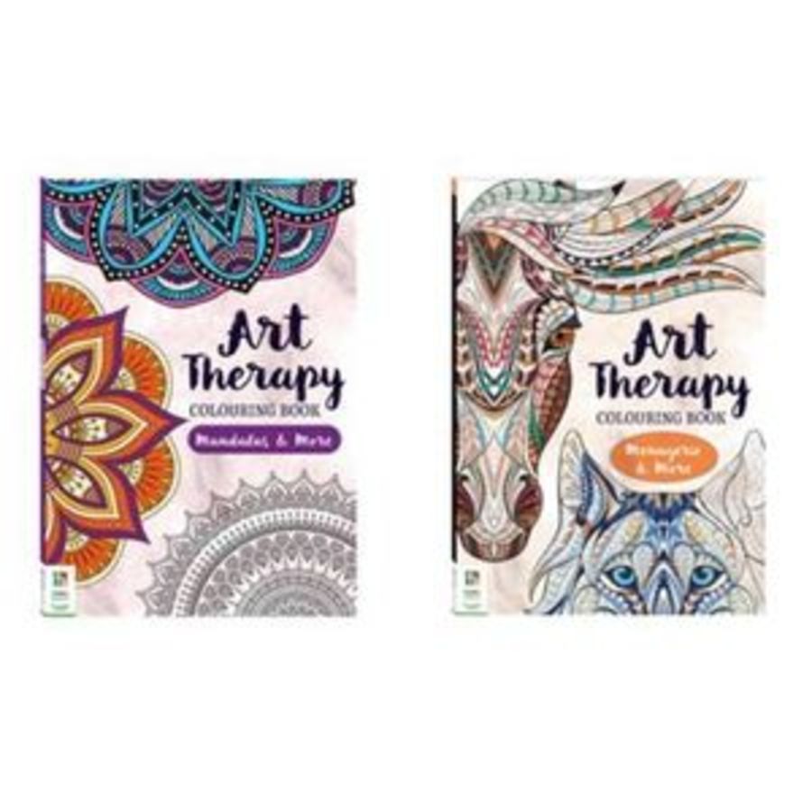 ART THERAPY COLOURING BOOKS ASSORTED