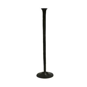 CANDLESTICK DARK BROWN FORGED ORGANIC STYLE MED