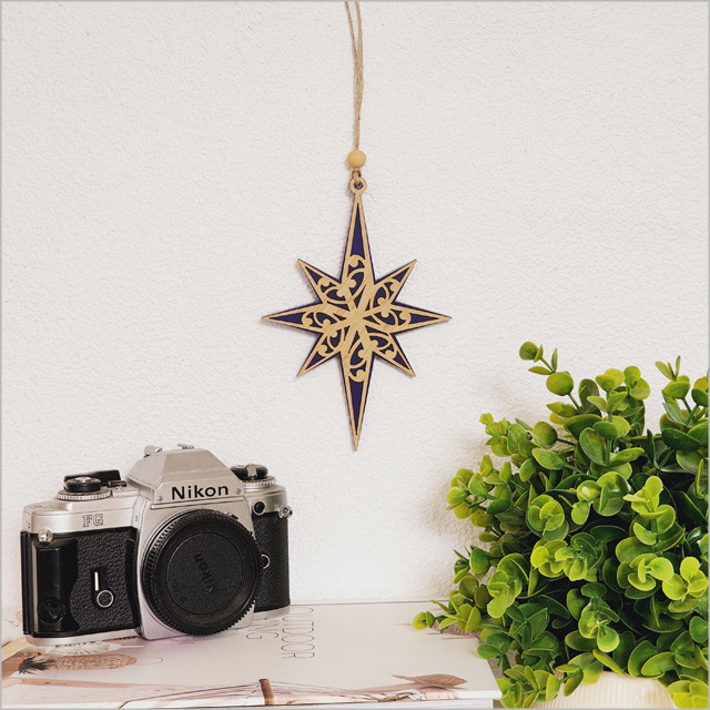 MATARIKI STAR BLUE acrylic bamboo