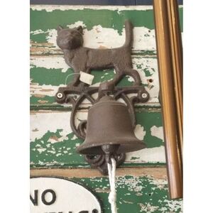 CAT DOORBELL CAST IRON