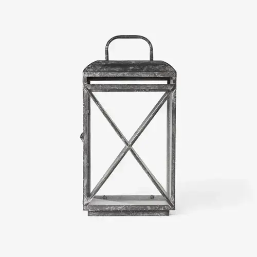 JARDIN LANTERN AGED GREY LARGE