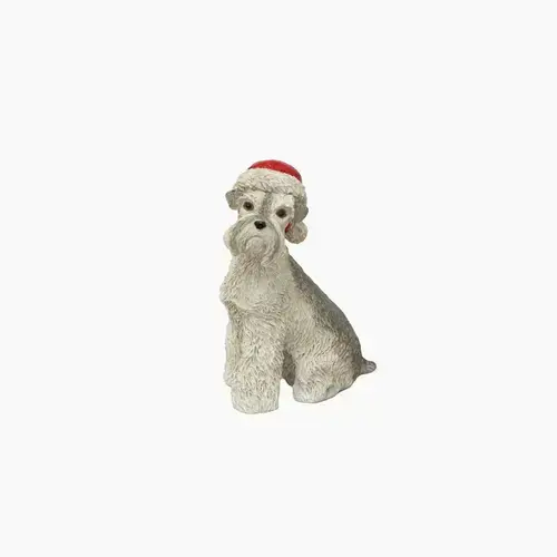 SCHNAUZER w/ SANTA HAT