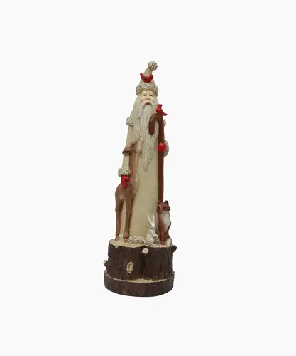 SANTA TALL w/ FOREST ANIMALS