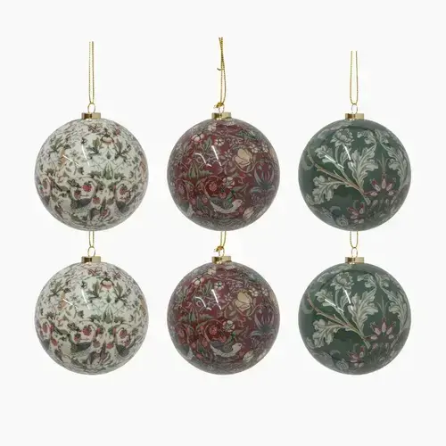 VINTAGE PATTERN BALLS MIXED X6