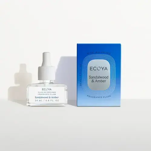 ECOYA FRAGRANCE FLASK SANDALWOOD & AMBER