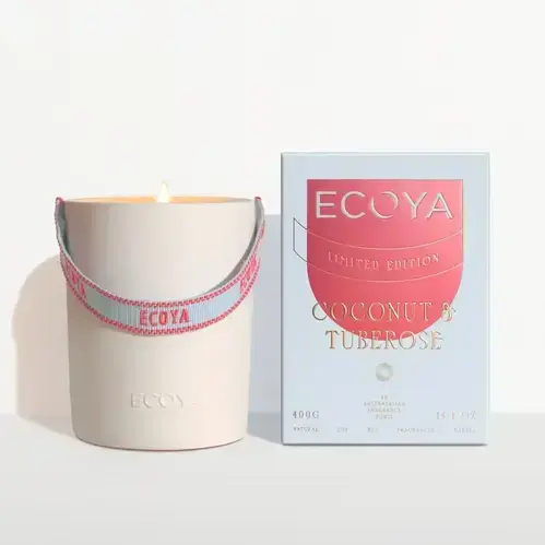ECOYA CERAMIC CANDLE COCONUT & TUBEROSE