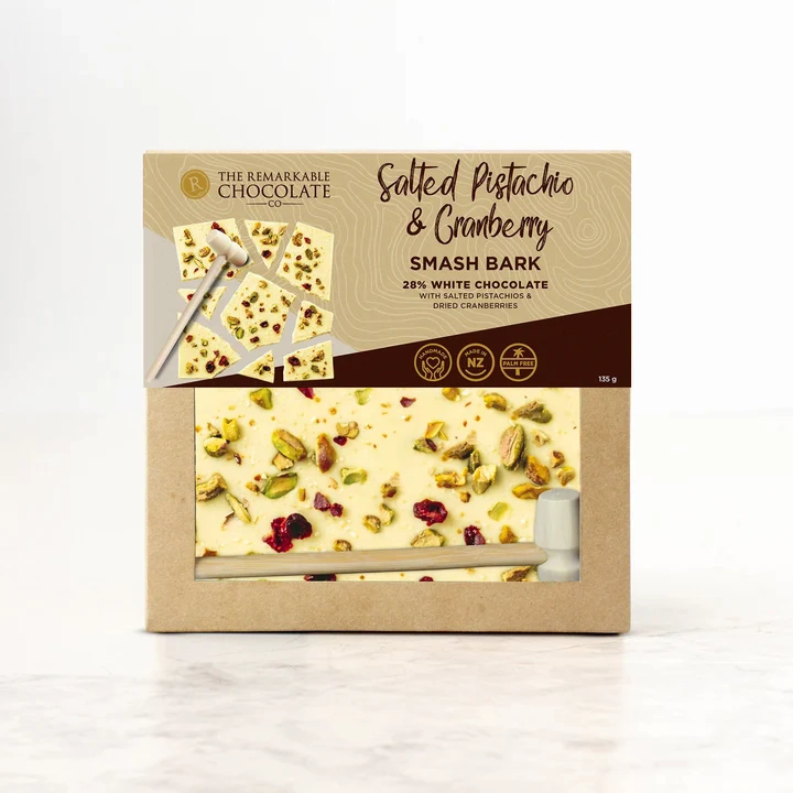 REMARKABLE SMASH BARK PISTASHIO CRANBERRY 135g