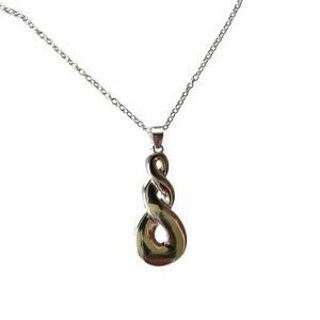 DOUBLE TWIST PENDANT STG