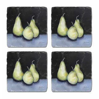 SET/4 COASTERS midnight pear