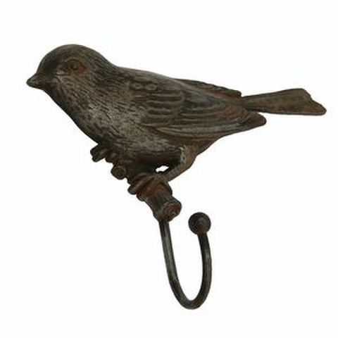 BIRD HOOK PEWTER LOOK