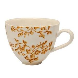 CUP FLORENTINE OCHRE HANDPAINTED