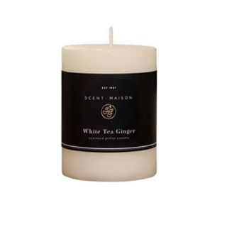 CANDLE 3X4" WHT TEA GINGER