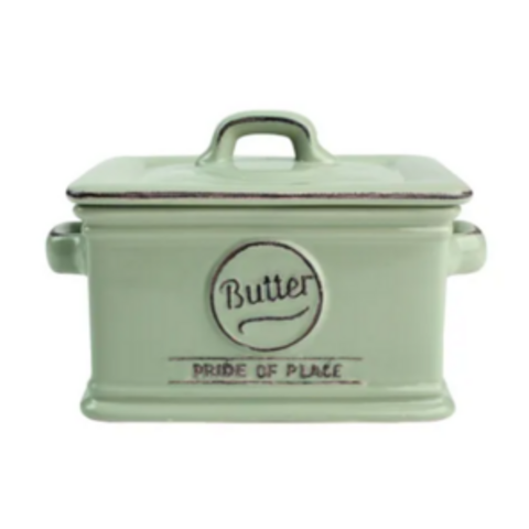 BUTTER DISH GREEN