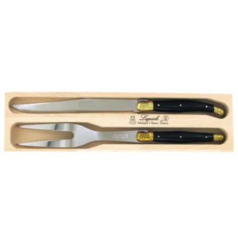 CARVING SET LAGUIOLE IN WOOD BOX