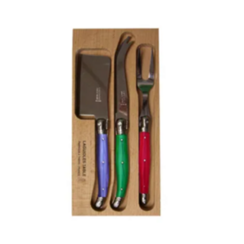 CHEESE KNIFE SET/3 VERDIER ASS COLOURS
