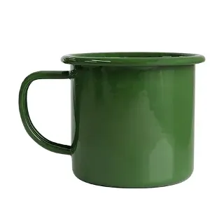 MUG GREEN ENAMEL