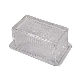 GLASS BUTTER DISH