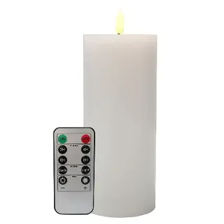 LED CANDLE 7.5X17.5 WHT