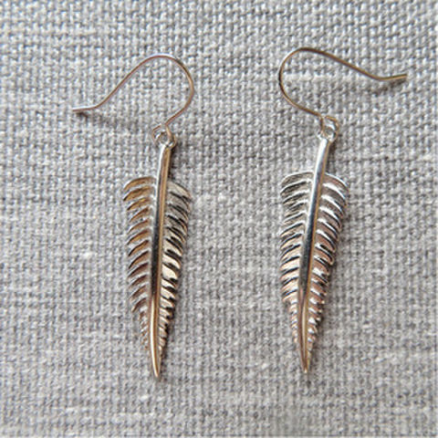 EARRINGS SILVER FERN DROPS