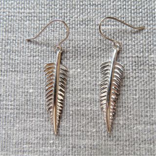 EARRINGS SILVER FERN DROPS