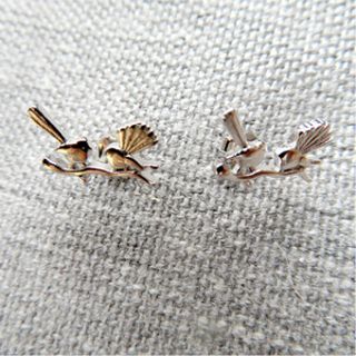 EARRINGS FANTAILS STUDS SS