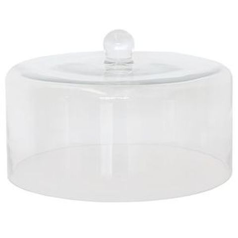 GLASS DOME GATEAU 290DIA X 180H