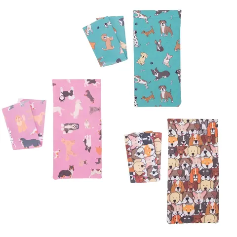 GLASSES CASE AND CLOTH DOGS