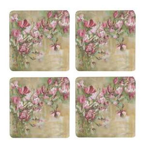 COASTERS SET/4 MAGNOLIA LIMONE