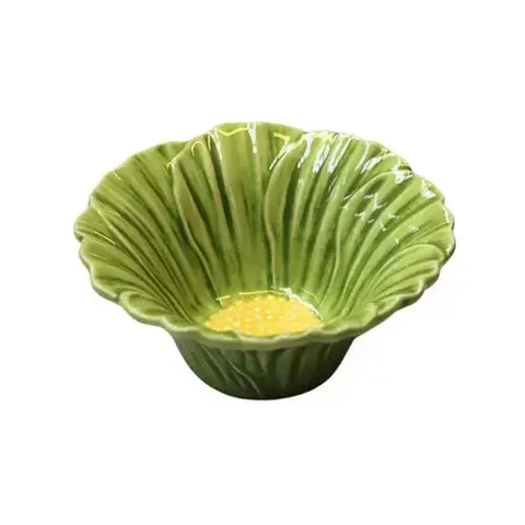 GREEN DAISY BOWL 15.5cm