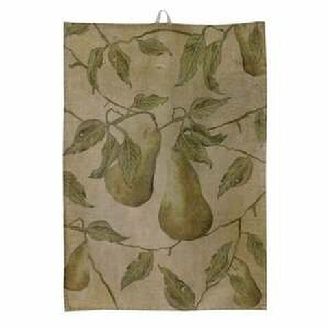 LINEN TEATOWEL BRANCH DE POIRE