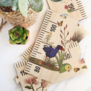 HEIGHT CHART FLORAL NZ BIRDS