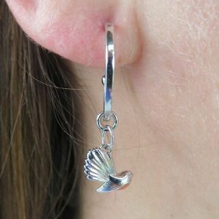 FANTAIL DROP HOOP ENAMEL SS