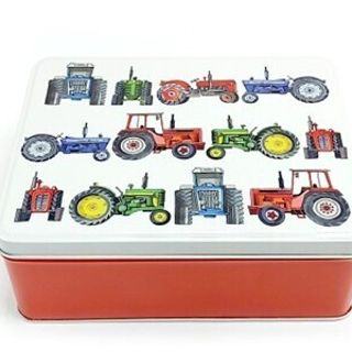 TRACTORS DEEP RECTANGLE TIN