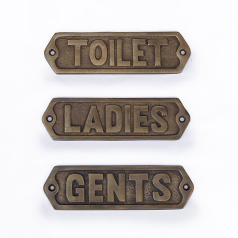 LADIES SIGN BRASS