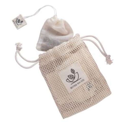REUSABLE COTTON TEA BAGS