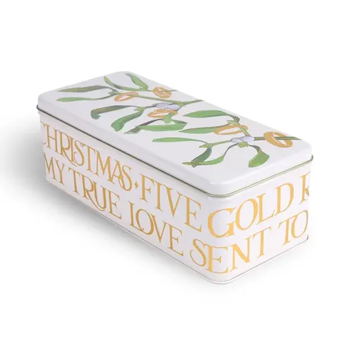 RECT LONG TIN 5 GOLD RINGS EB