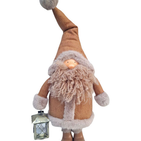 WOODLAND SANTA W LANTERN LGE