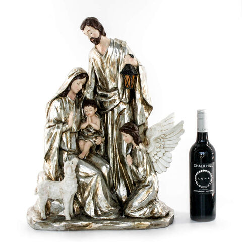 NATIVITY 1 piece GOLD w/ ANGEL