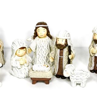 NATIVITY 11 piece MINI KNIT 7.5cm