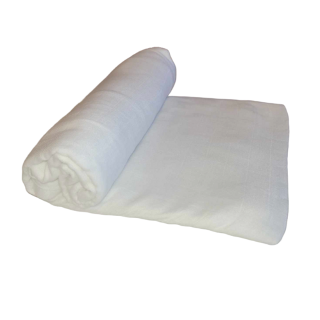 MUSLIN BAMBOO COTTON - WARM WHITE