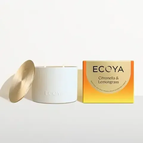 ECOYA OUTDOOR CANDLE 520GM Citronella/Lemongrass