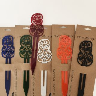 PLANT STAKE TIKI ACRYLIC BLACK