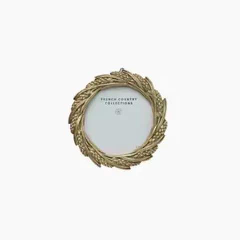 WHEAT ROUND FRAME CHAMPAGNE