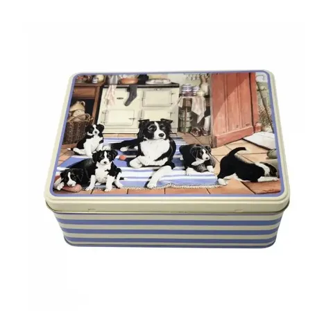 BAKERY TIN BORDER COLLIES