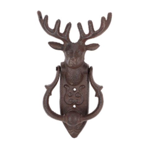 DOOR KNOCKER DEER CAST IRON